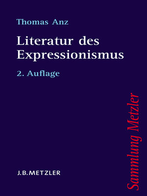 cover image of Literatur des Expressionismus